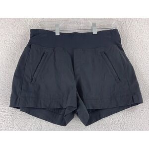 Athleta Trekkie North Shorts Womens Size 6 Black Pull‎ On Stretch Walking Gym
